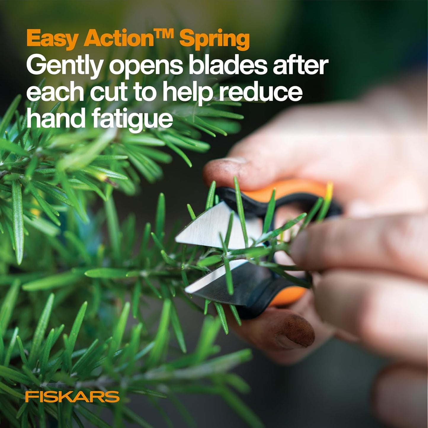 Fiskars Herb Garden Scissors, 5" Garden Shears, Handheld Herb Snips wi