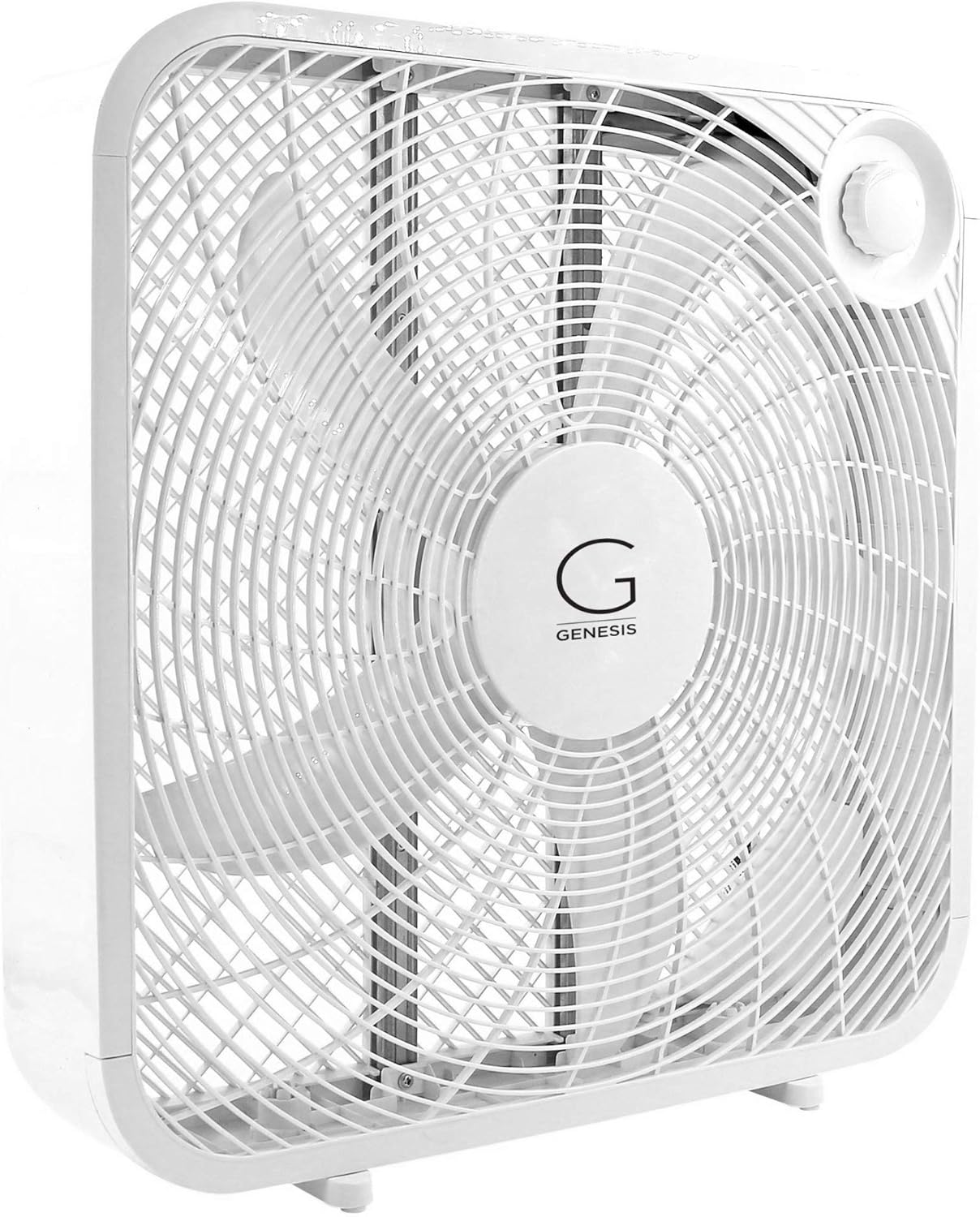 Genesis 20" Box Fan, 3 Settings, Max Cooling Technology, Carry Handle,