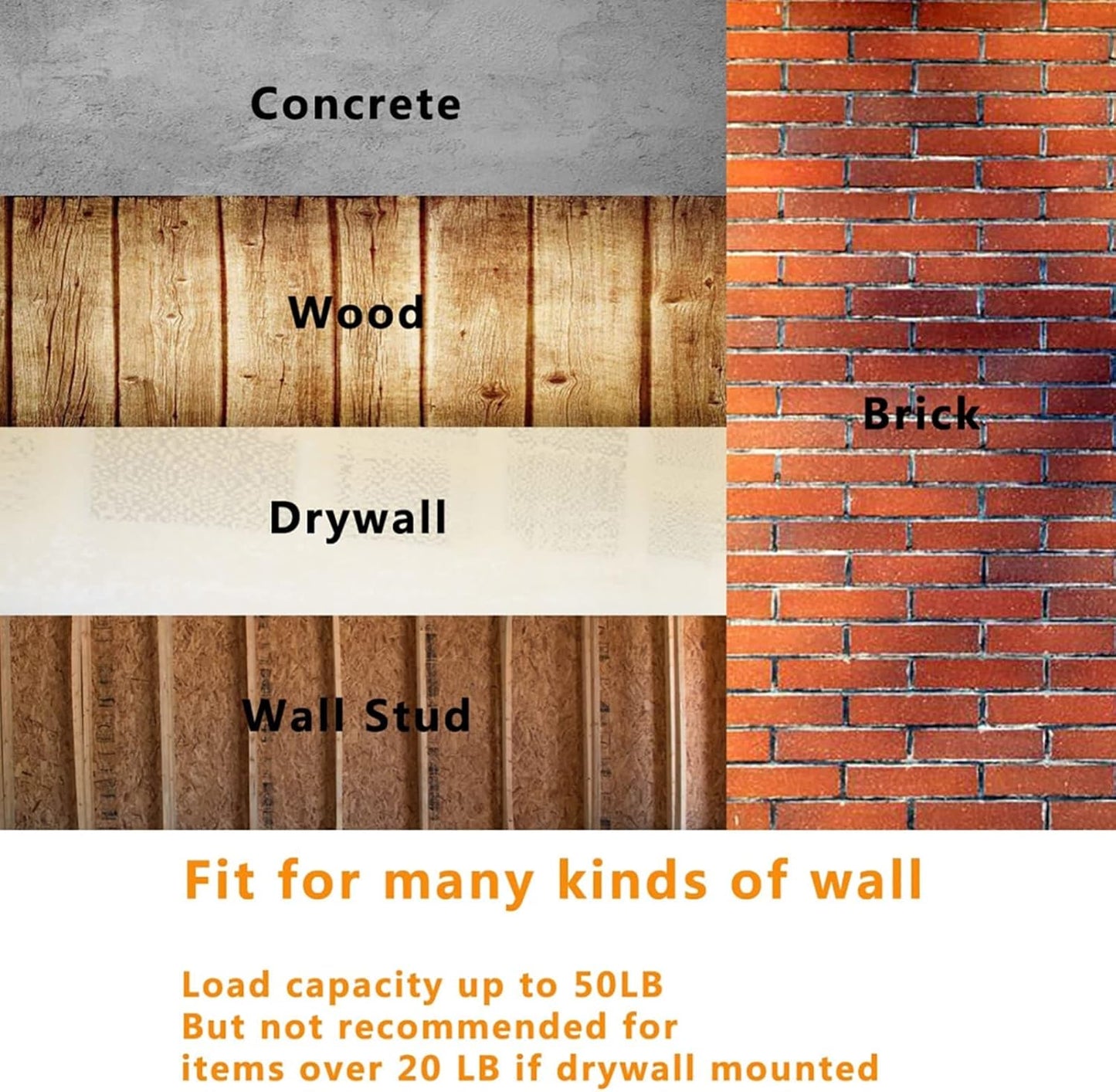 Changor Ladder Hook Hanger, Heavy Duty Wall Mount Garage Storage Organizer 50 lbs Capacity Metal Ladder Grabber for Hanging Ladder Wheelbarrow Chairs Garden Tools Shed Workshop Organization