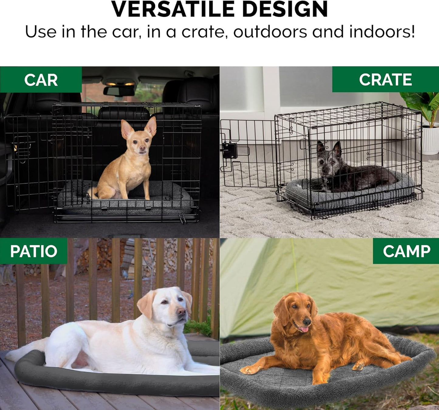 Furhaven Dog Bed for Small Dogs & Indoor Cats, 100% Washable, Sized to