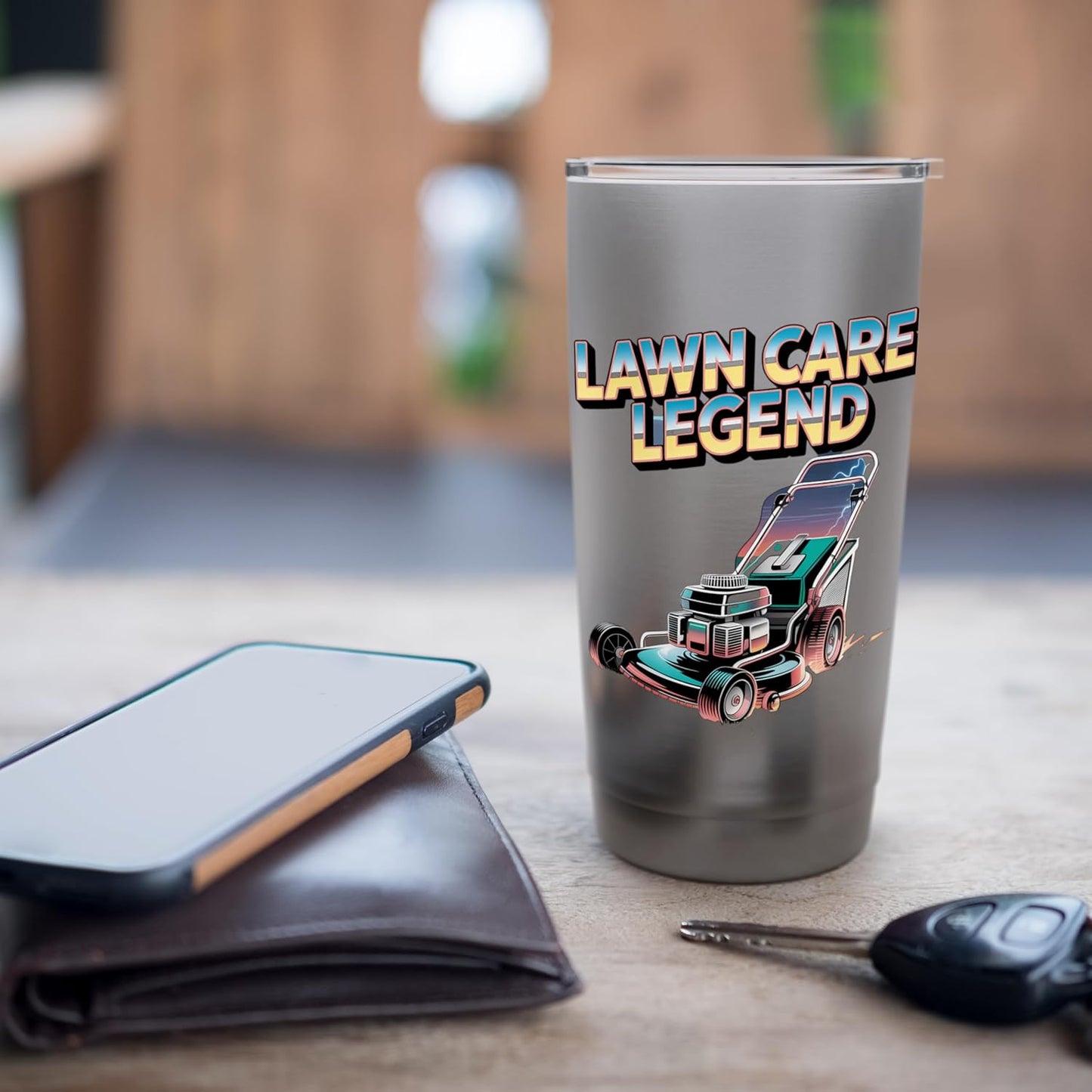 Lawn Care Legend Professional Bootleg Vintage Stainless Steel Insulated Tumbler