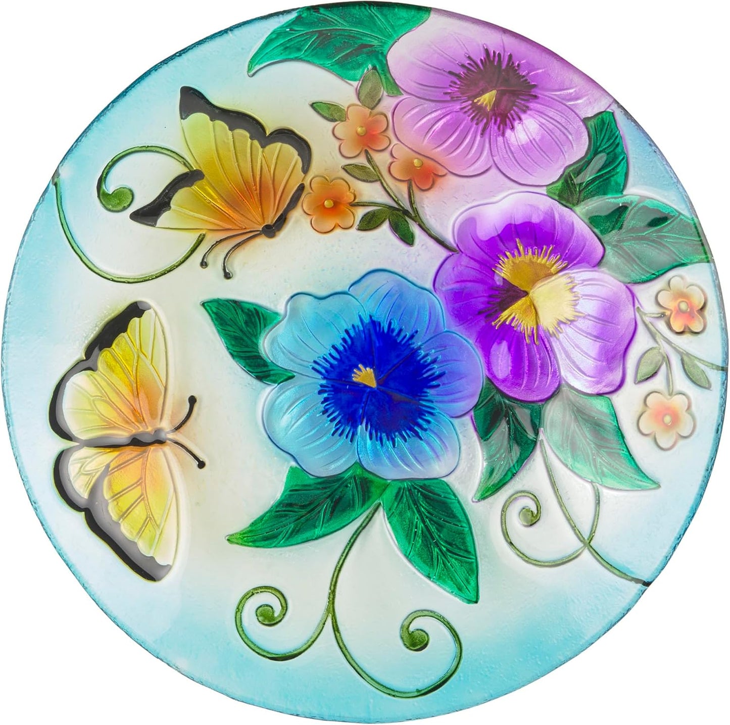 Alpine Corporation 18" Outdoor Birdbath Bowl Topper, Garden Decor