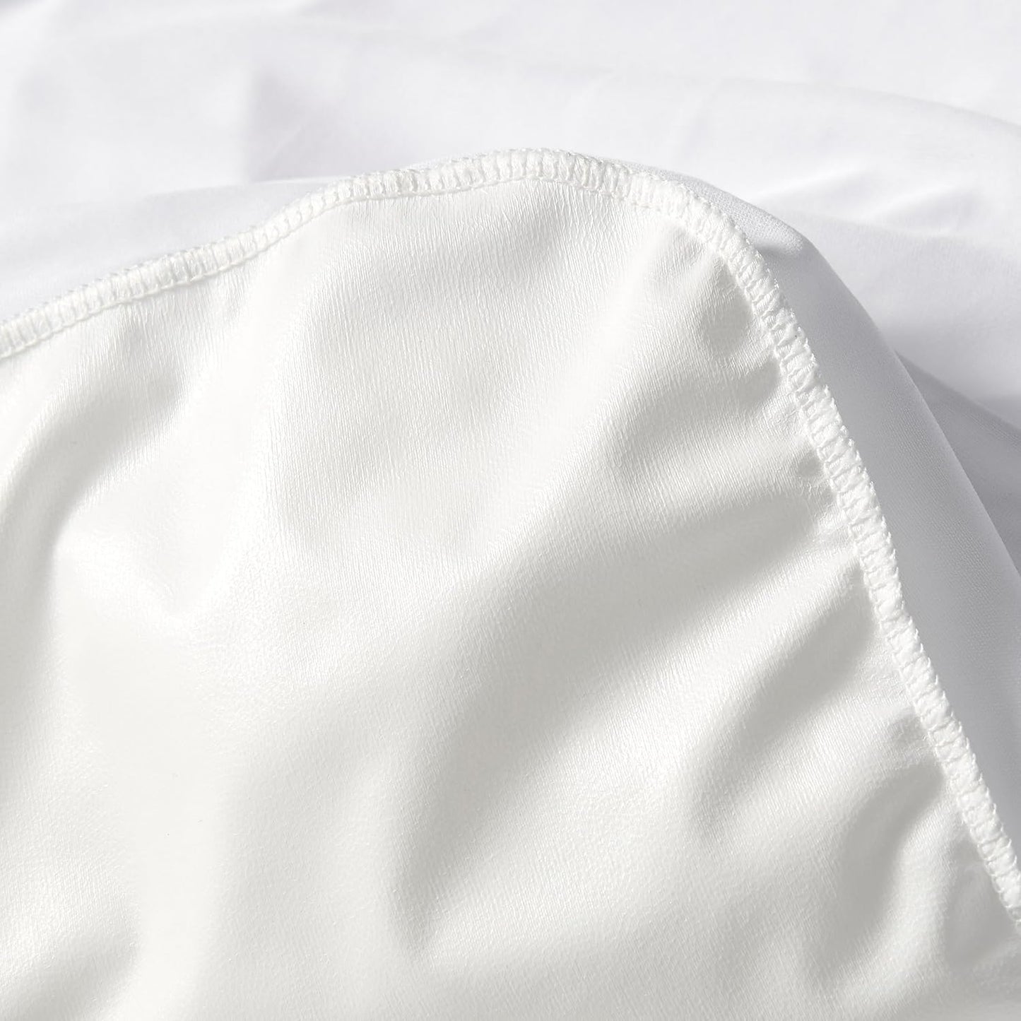 Amazon Basics Waterproof Mattress Protector, Queen, White