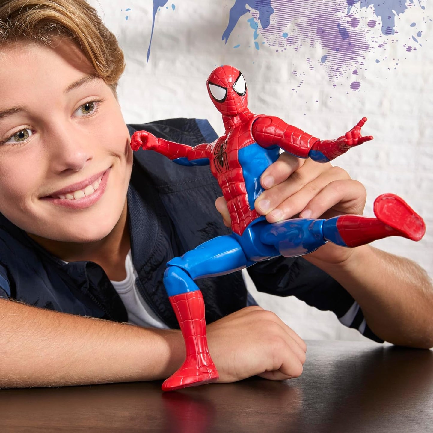Marvel Spider-Man Titan Series Action Figure, 12-Inch (30 cm) Super He