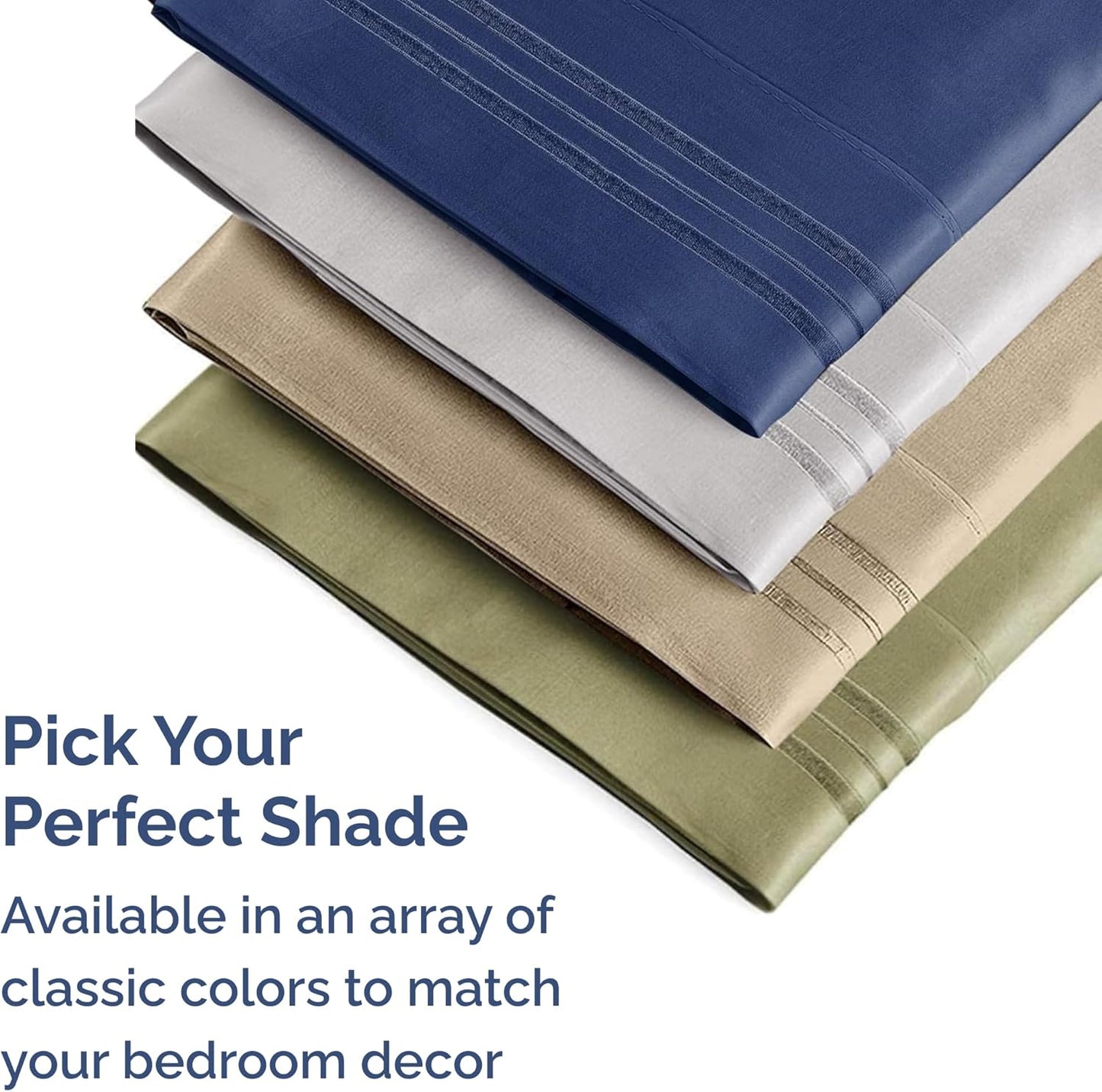 King Pillow Cases Set of 2 - Ultra Soft Hotel Quality Pillowcase Covers - Comfy, Cozy & Wrinkle Free - Shrinkage, Stain and Fade Resistant - Machine Washable Pillow Protectors - 2 Piece Set - White