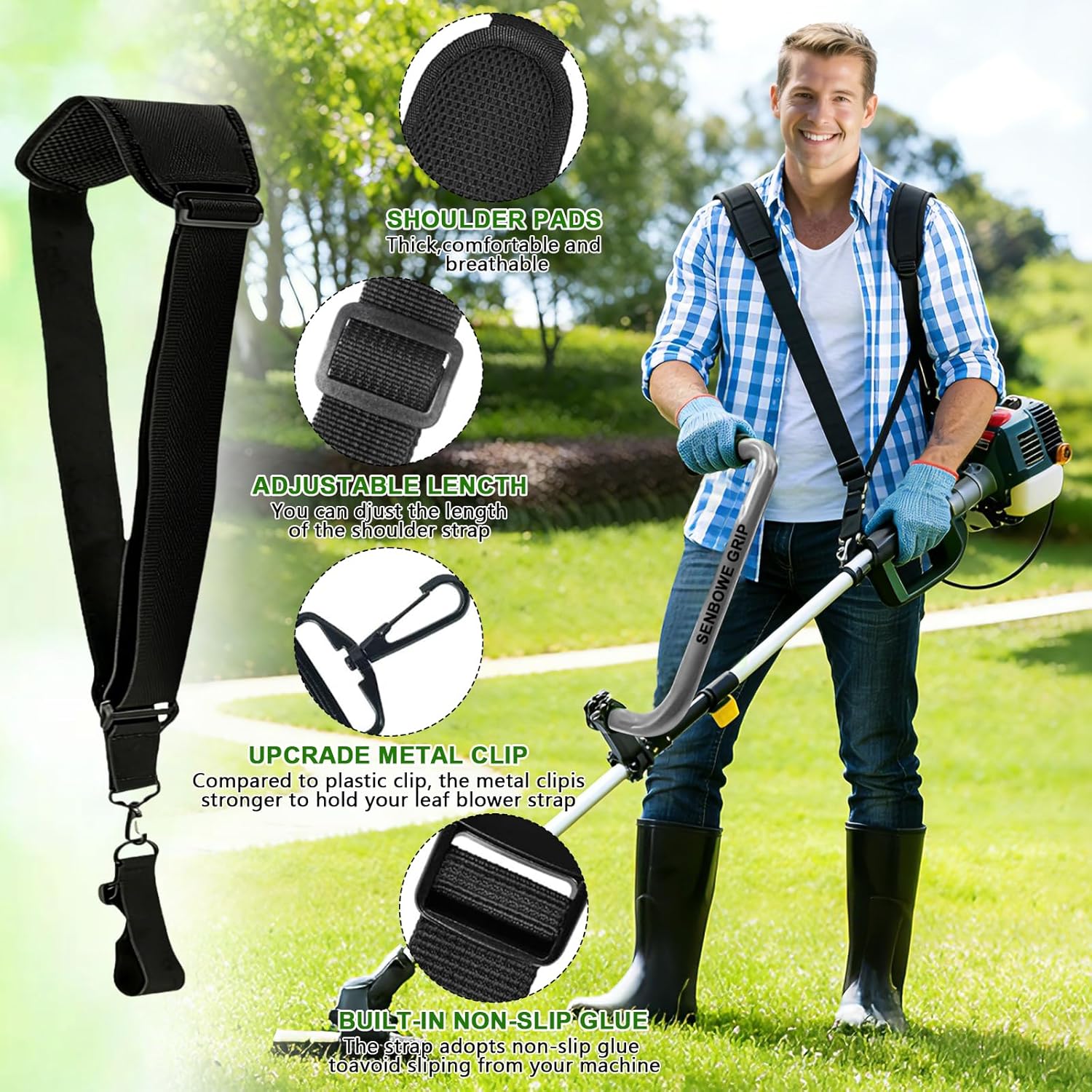 𝐔𝐩𝐠𝐫𝐚𝐝𝐞𝐝 Weed Eater Handle, Ergonomic String Trimmer Grip Exte