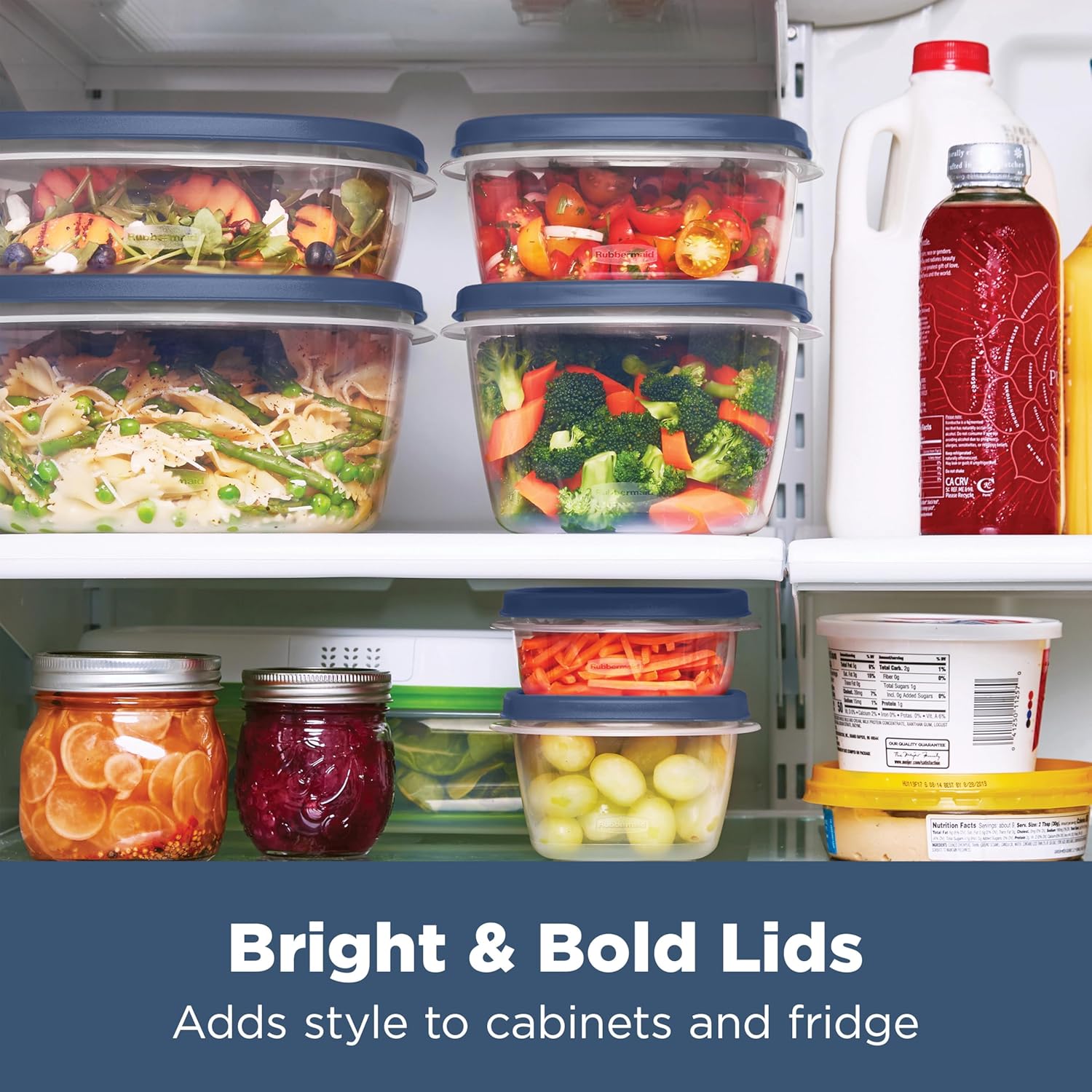 Rubbermaid Easy Find Lids® Food Storage Containers with Vented Lids, 2