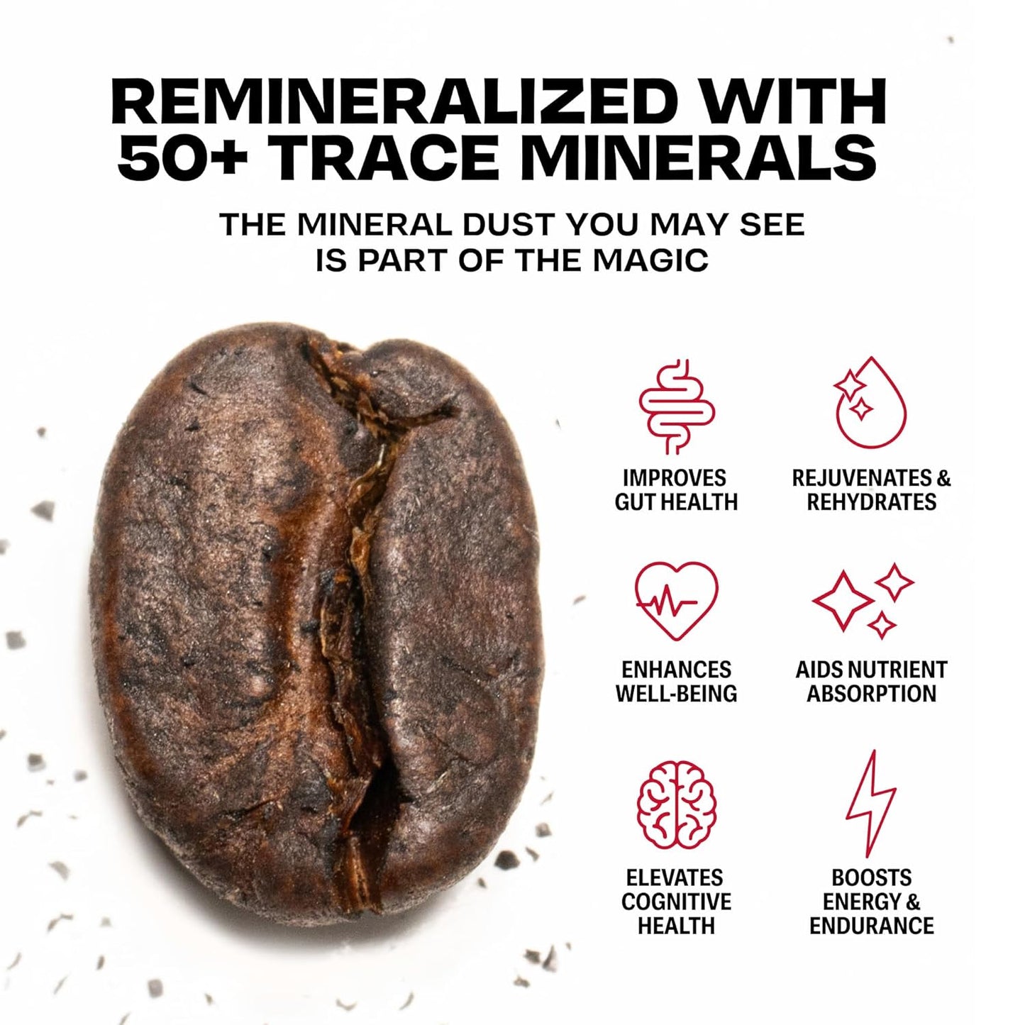 Danger Coffee by Dave Asprey, Remineralized, Mold Free & Lab Tested Ground Healthy Coffee, Medium Roast, 10.9 Ounce