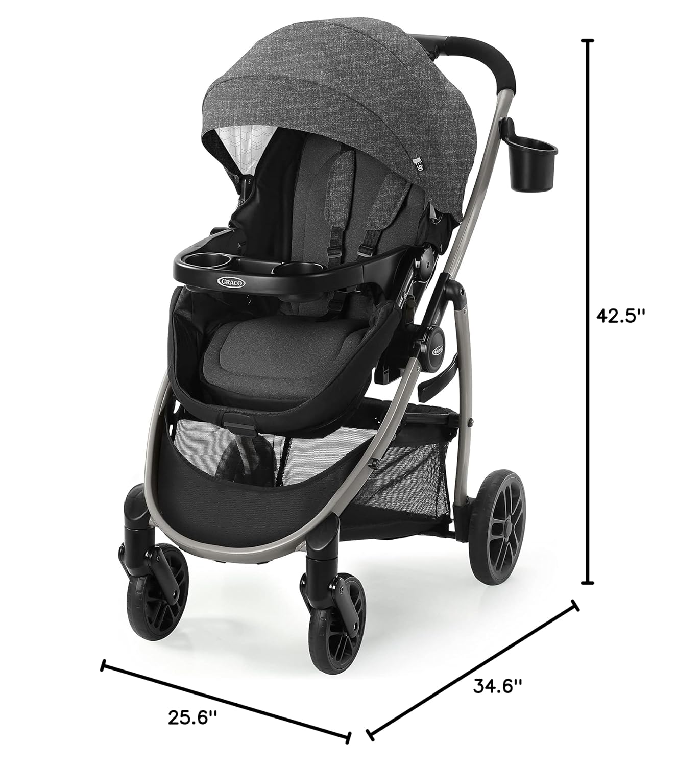 Graco Redmond Modes Pramette Stroller, 3-in-1 Convertible: Car Seat Ca