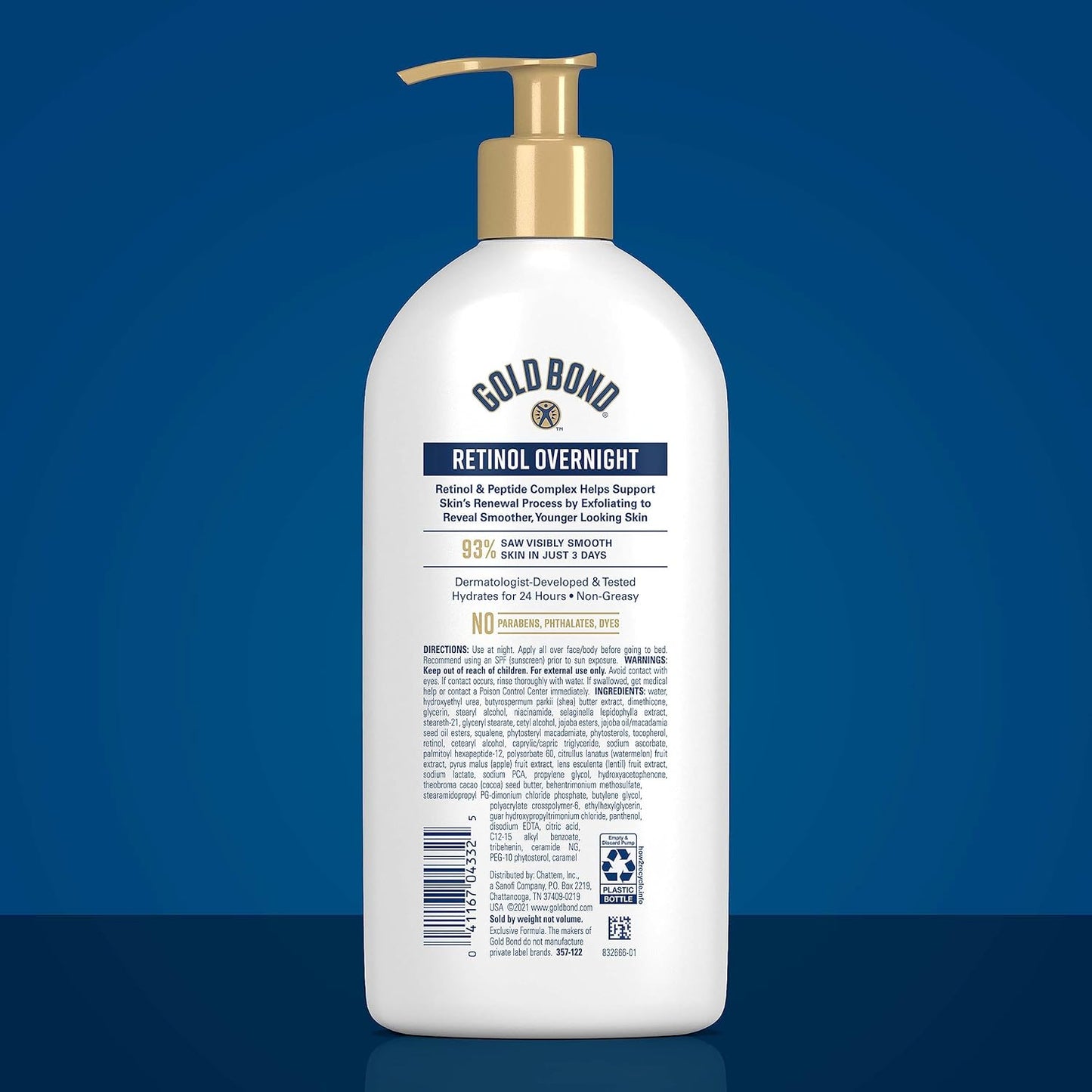 Gold Bond Age Renew Retinol Overnight Body & Face Lotion, Retinol Face