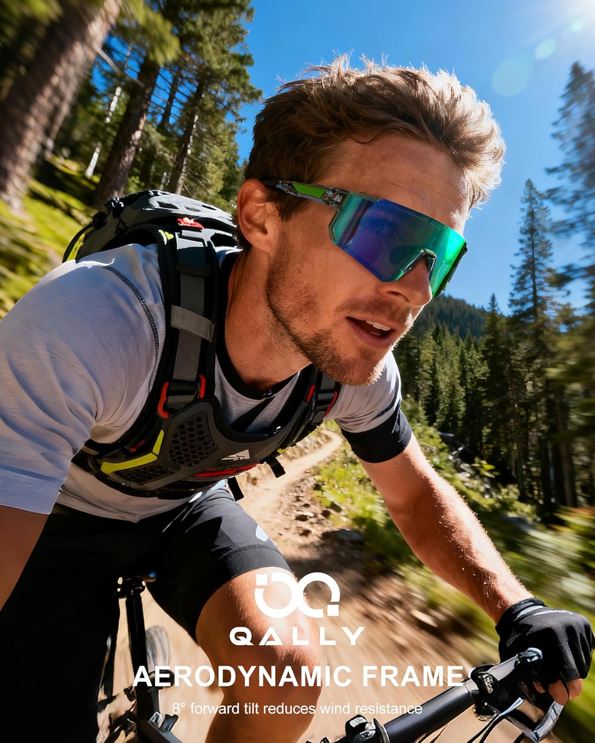 Polarized Sports Sunglasses for Men Women, UV400 Protection Mens Sungl