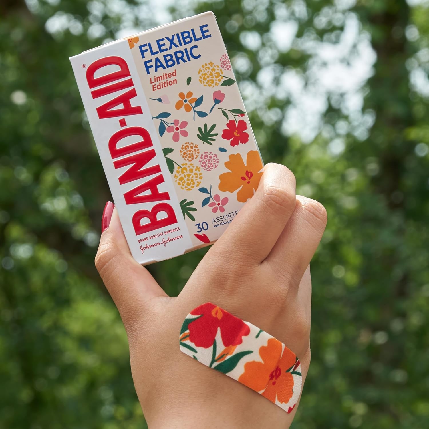 Band-Aid Brand Flexible Fabric Adhesive Bandages, Comfortable Flexible