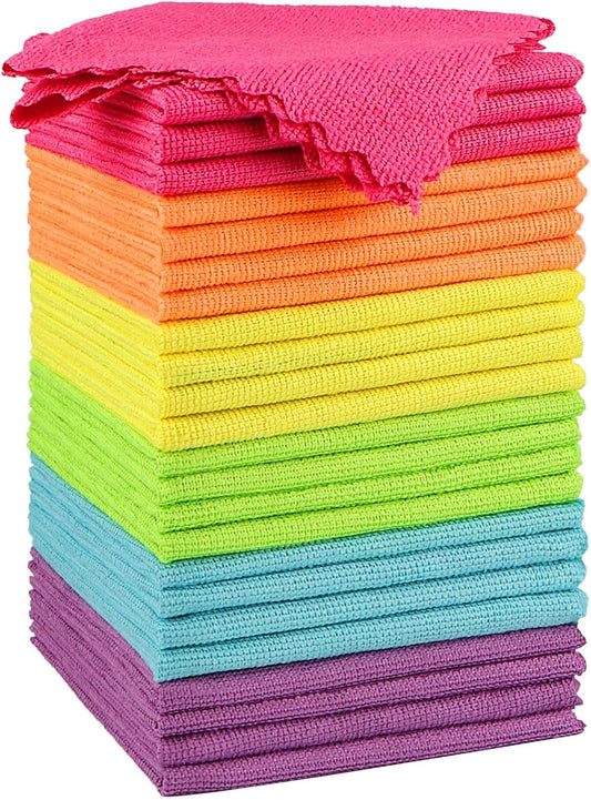 Orighty Microfiber Cleaning Cloth, 24 Pack Highly Absorbent Cleaning R