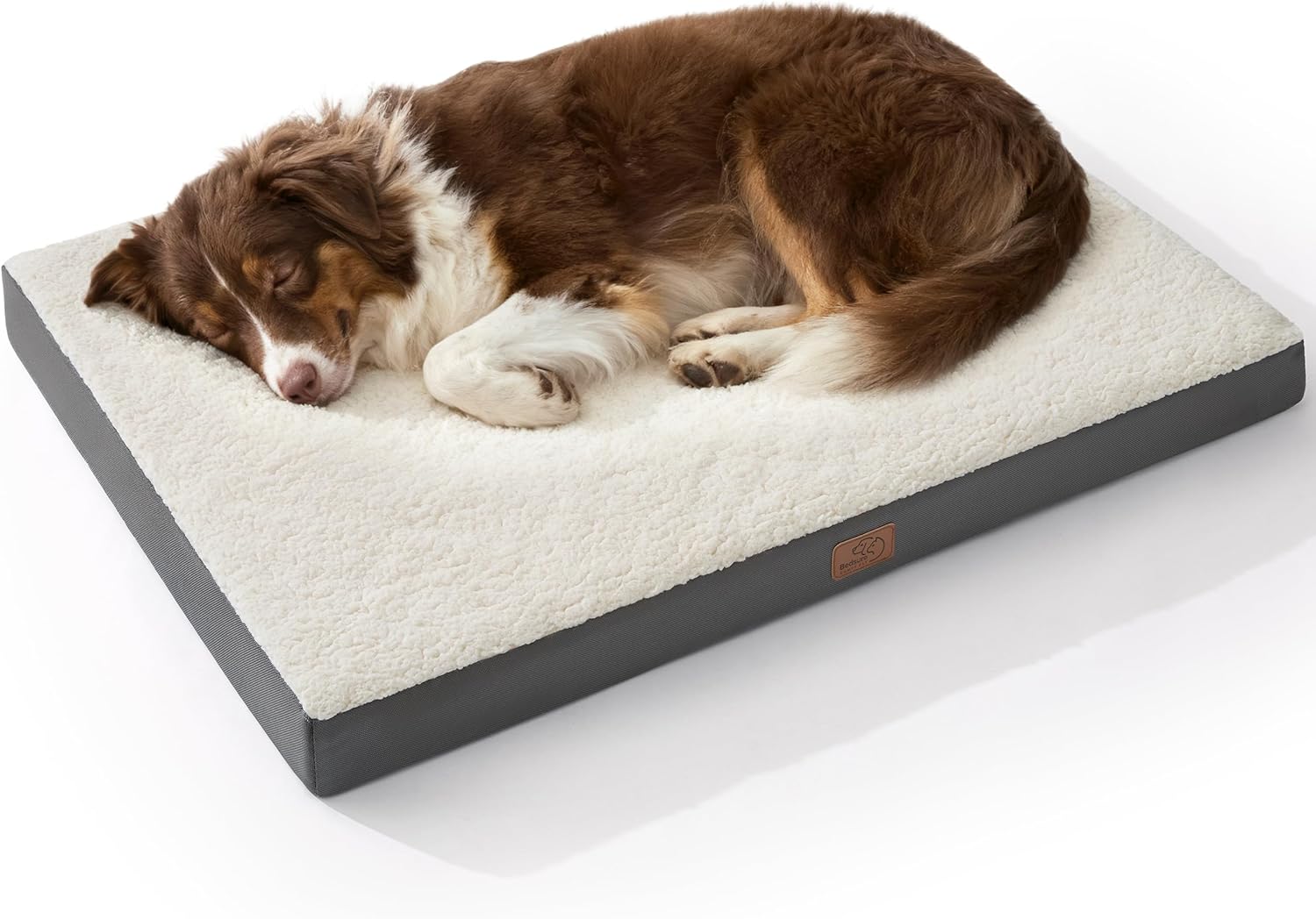 Bedsure Dog Beds Large Sized Dog - Comfy Flat Pet Beds with Removable 