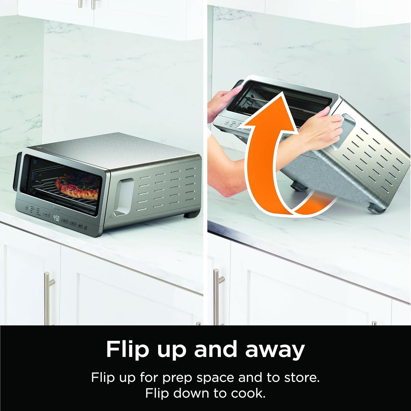 Ninja Air Fryer Toaster Oven Combo | 8-in-1 Functionality | Flip Up & 