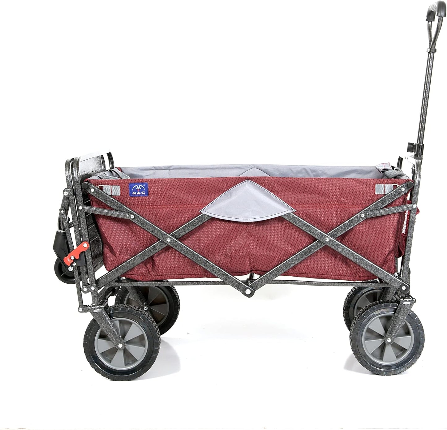 MacSports Collapsible Folding Outdoor Utility Tailgate Wagon with Carg