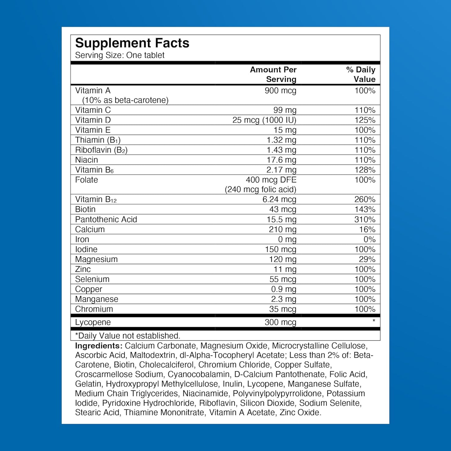 One A Day Multivitamin for Men - Daily Mens Multivitamins with Vitamin