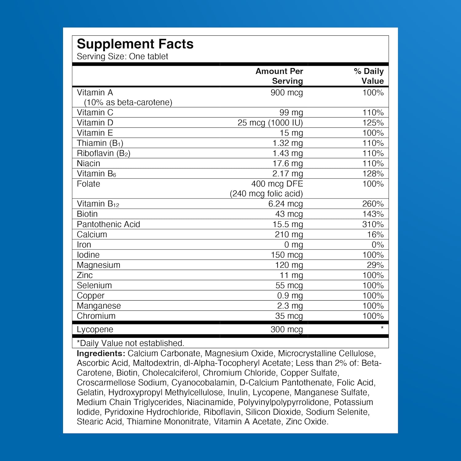 One A Day Multivitamin for Men - Daily Mens Multivitamins with Vitamin