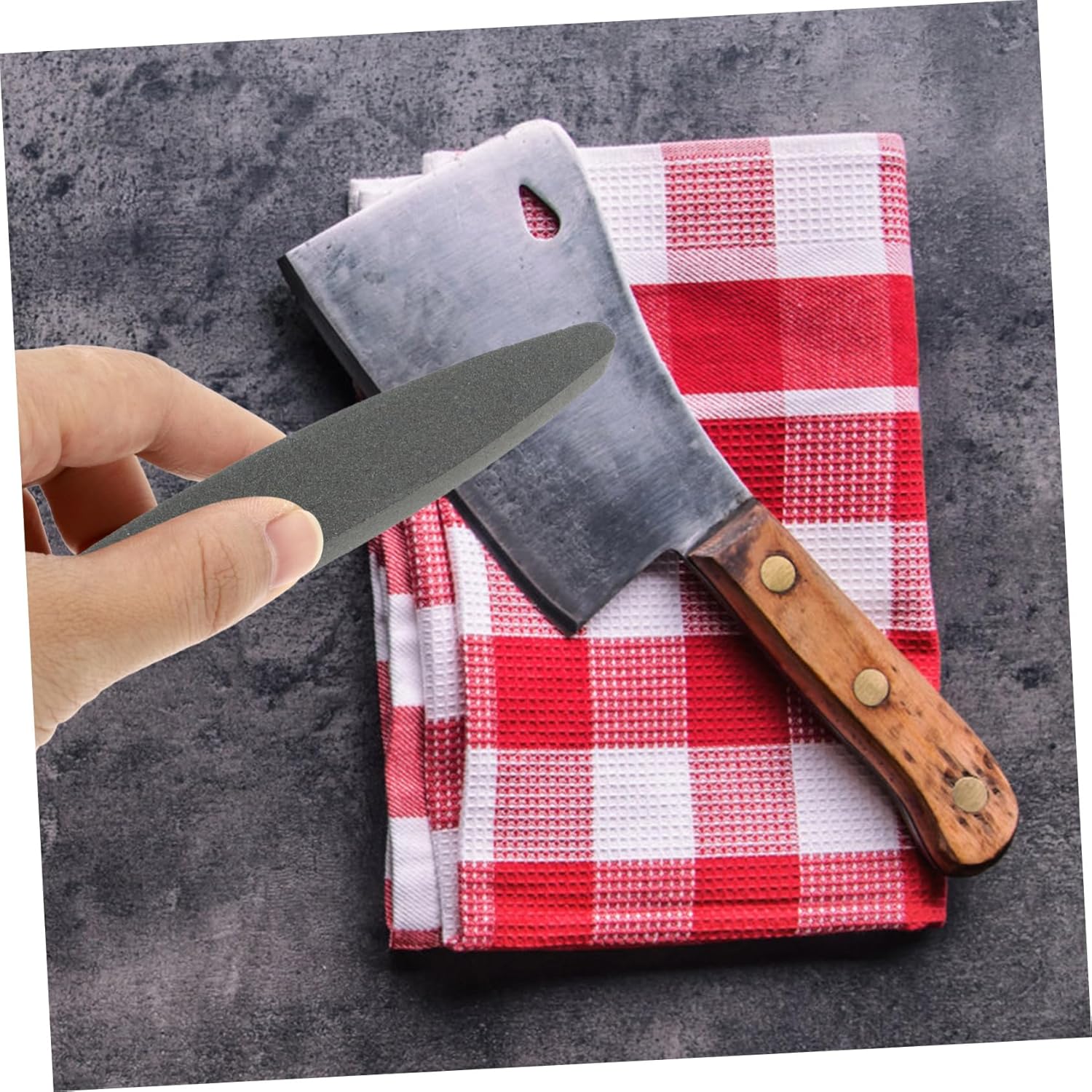 BESTOYARD 3pcs Portable Sharpener Tool for Kitchen and Garden Cutlery 