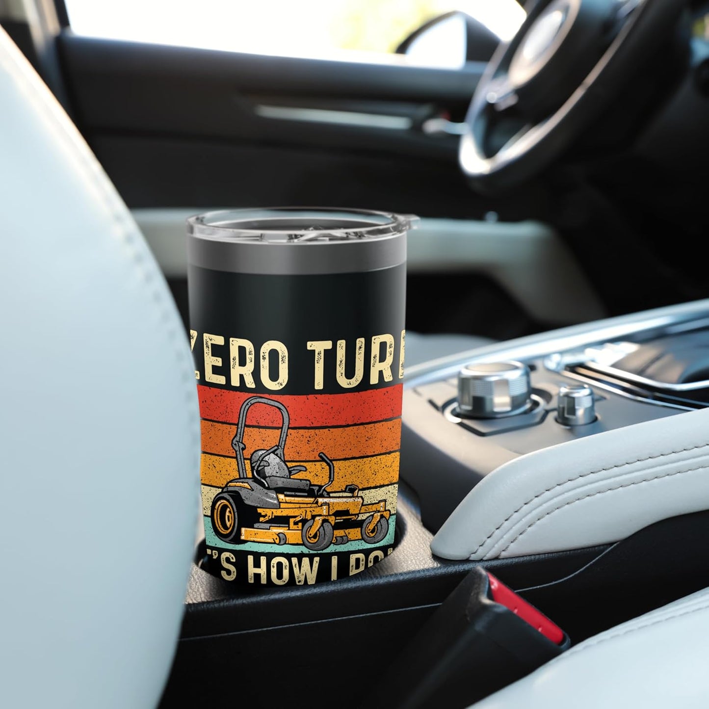 Zero Turn It's How I Roll - Landscaper Gardener Lawn Mowing Stainless Steel Insulated Tumbler