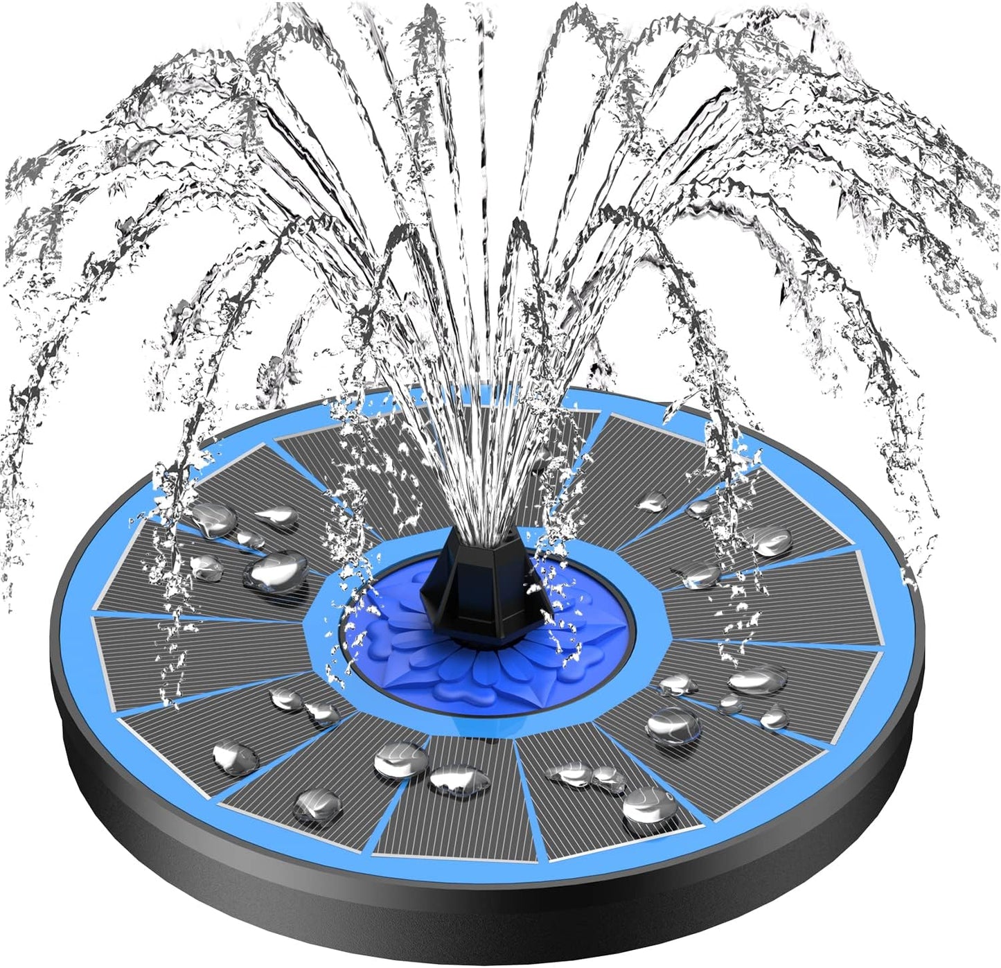 SZMP Solar Fountain Upgrade, 3.5W Solar Powered Bird Bath Fountains wi
