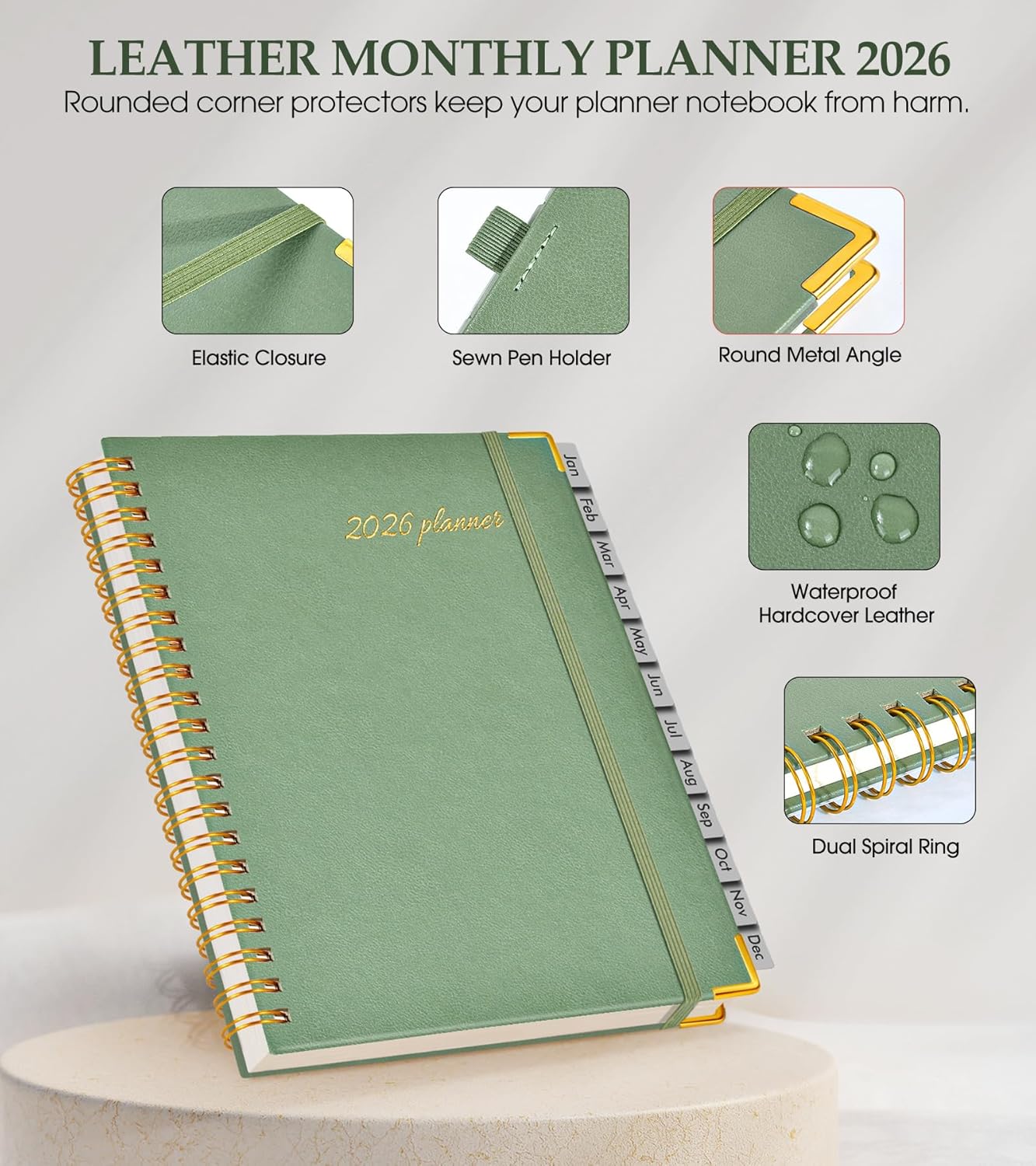 2026 Planner, Weekly and Monthly Calendar Planner from January 2026 - 