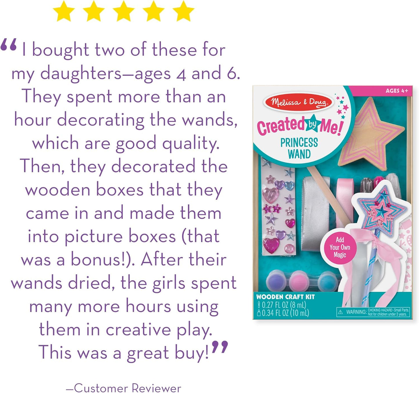 Melissa & Doug Created By Me! Paint & Decorate Your Own Wooden Princes