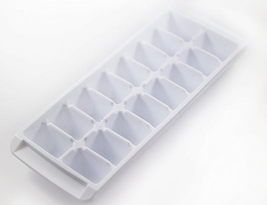 Easy Release White Ice Cube Tray, 16 Cube Trays (Pack of 4) (4 Pack - 64 Cubes)