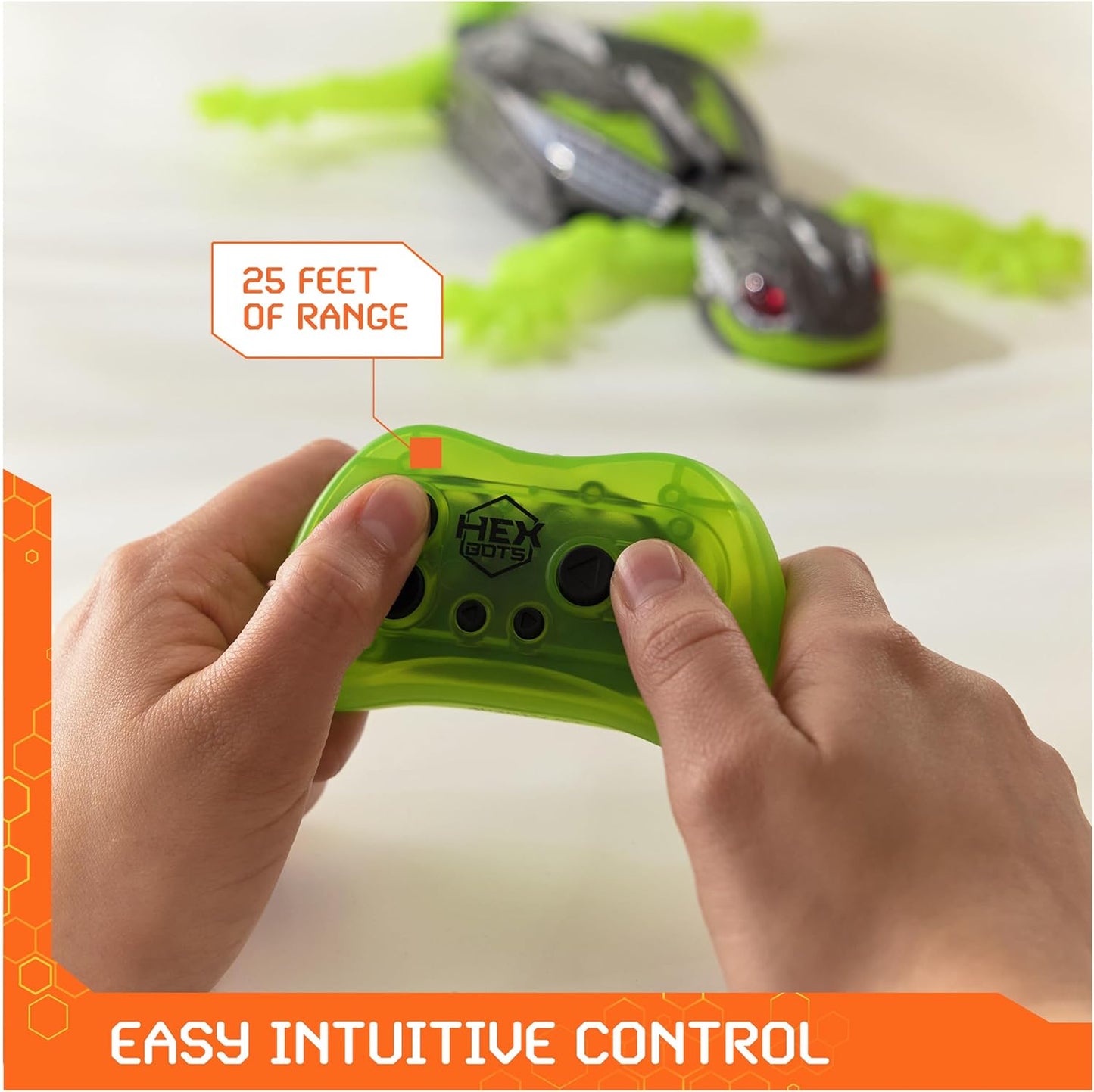 HEX BOTS Wall Crawler Gecko with Official Wall Climber Technology, Rec