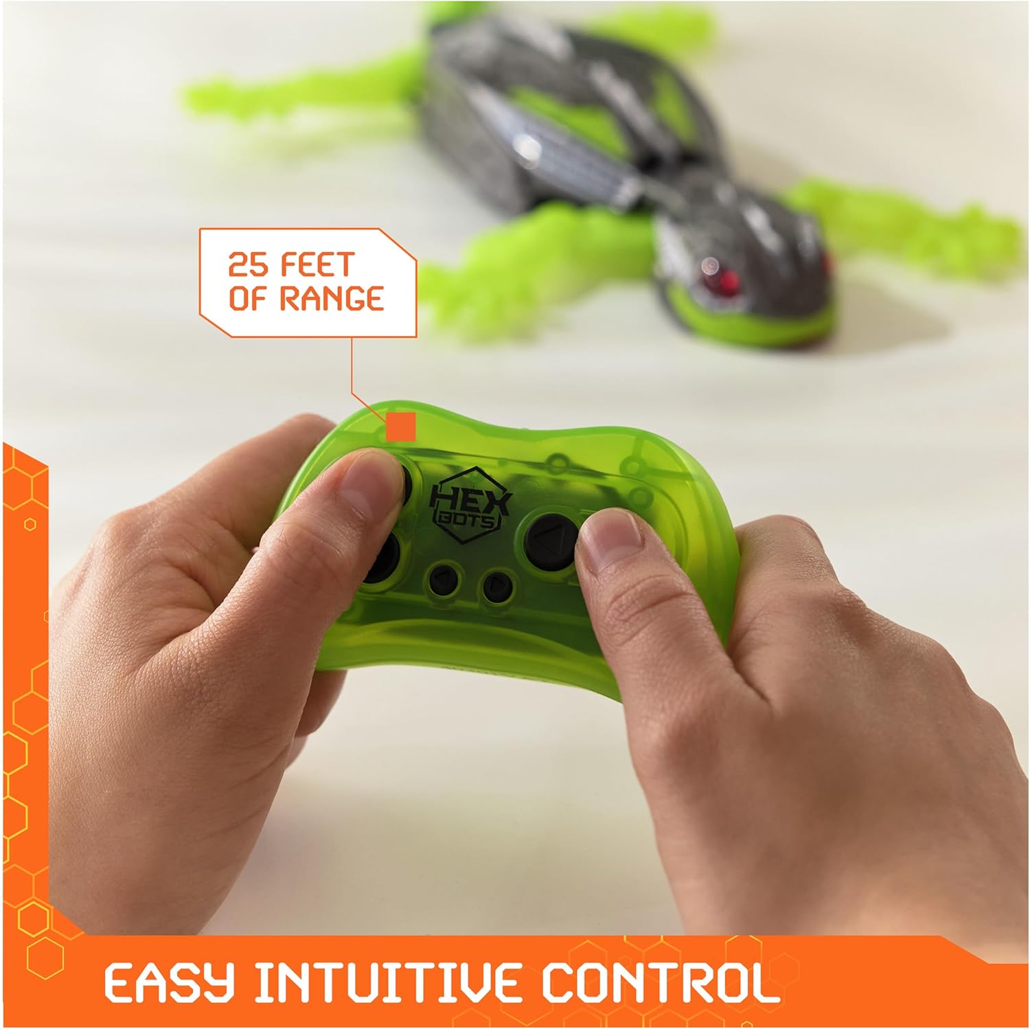 HEX BOTS Wall Crawler Gecko with Official Wall Climber Technology, Rec