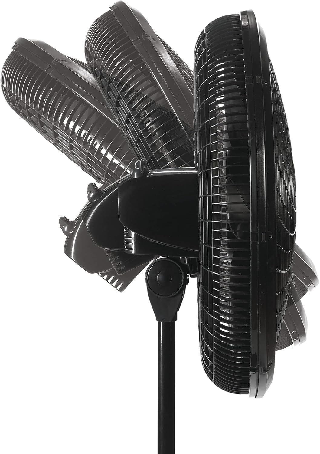 Lasko Pedestal Fan, Oscillating Fan for Bedroom with Adjustable Height and 3 Cooling Speeds, Portable, 18", Black, 1827