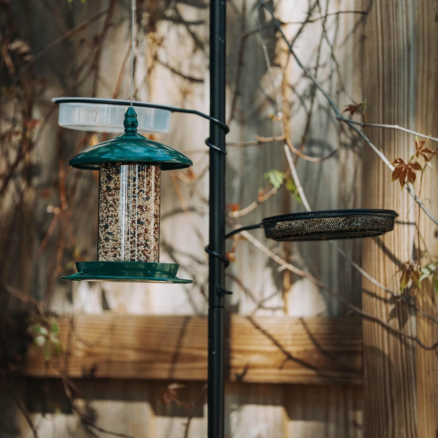 Backyard Expressions Bird Feeding Station Kit - 75" Bird Feeder Pole w