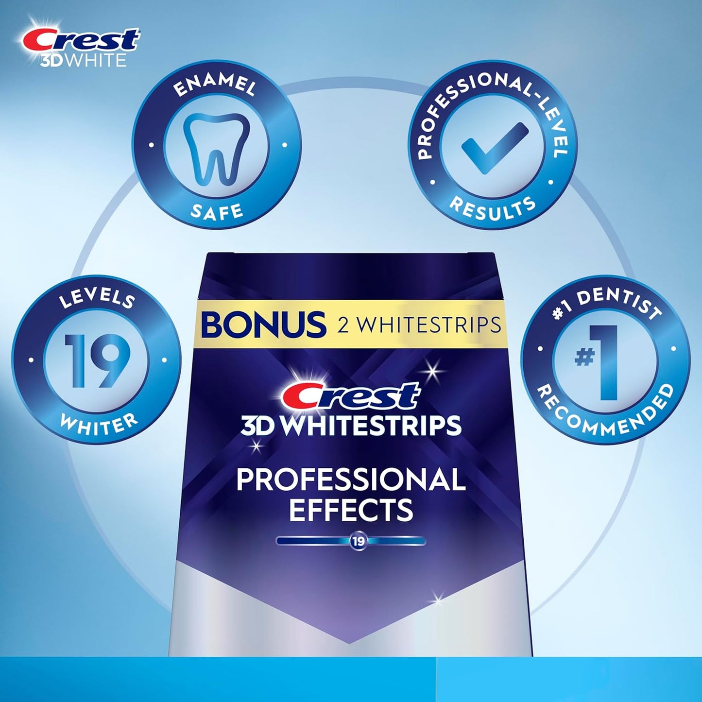 Crest 3D Whitestrips Professional Effects – Teeth Whitening Kit, 22 Tr
