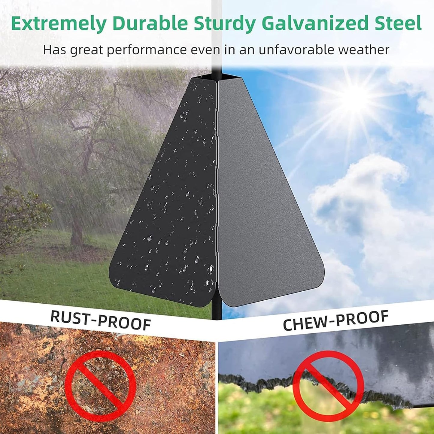 Squirrel Baffle Effective Defense Professional Bird Food House Squirrel Guard for Outdoor Bird Feeder Pole