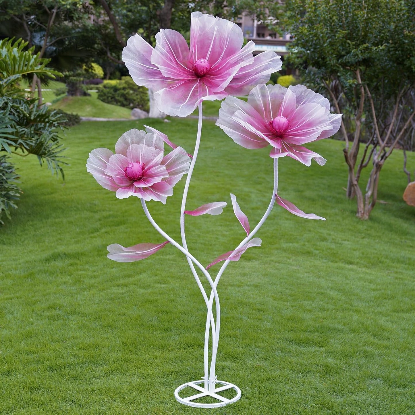 Giant Flowers for Decoration,Oversized Artificial Flowers with Stand,L