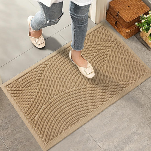 Sturdy Front Door Mat, Absorbent Muddy Dirt Resist Welcome Door Mats O