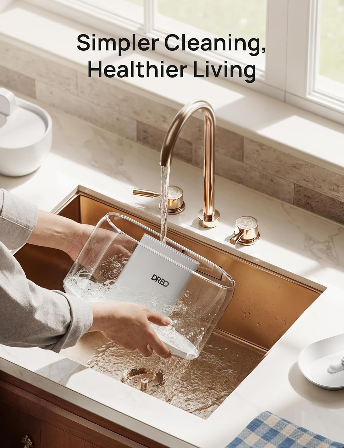 Dreo Humidifiers for Bedroom, 4L Top Fill for Large Room, 36H Runtime,
