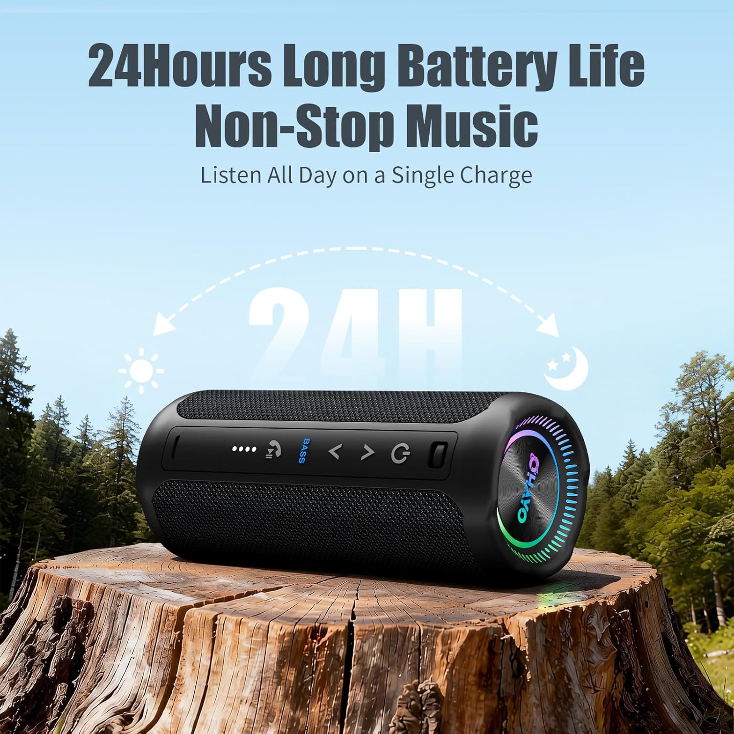 Bluetooth Speakers Wireless Loud Stereo Sound IPX7 Waterproof Outdoor 