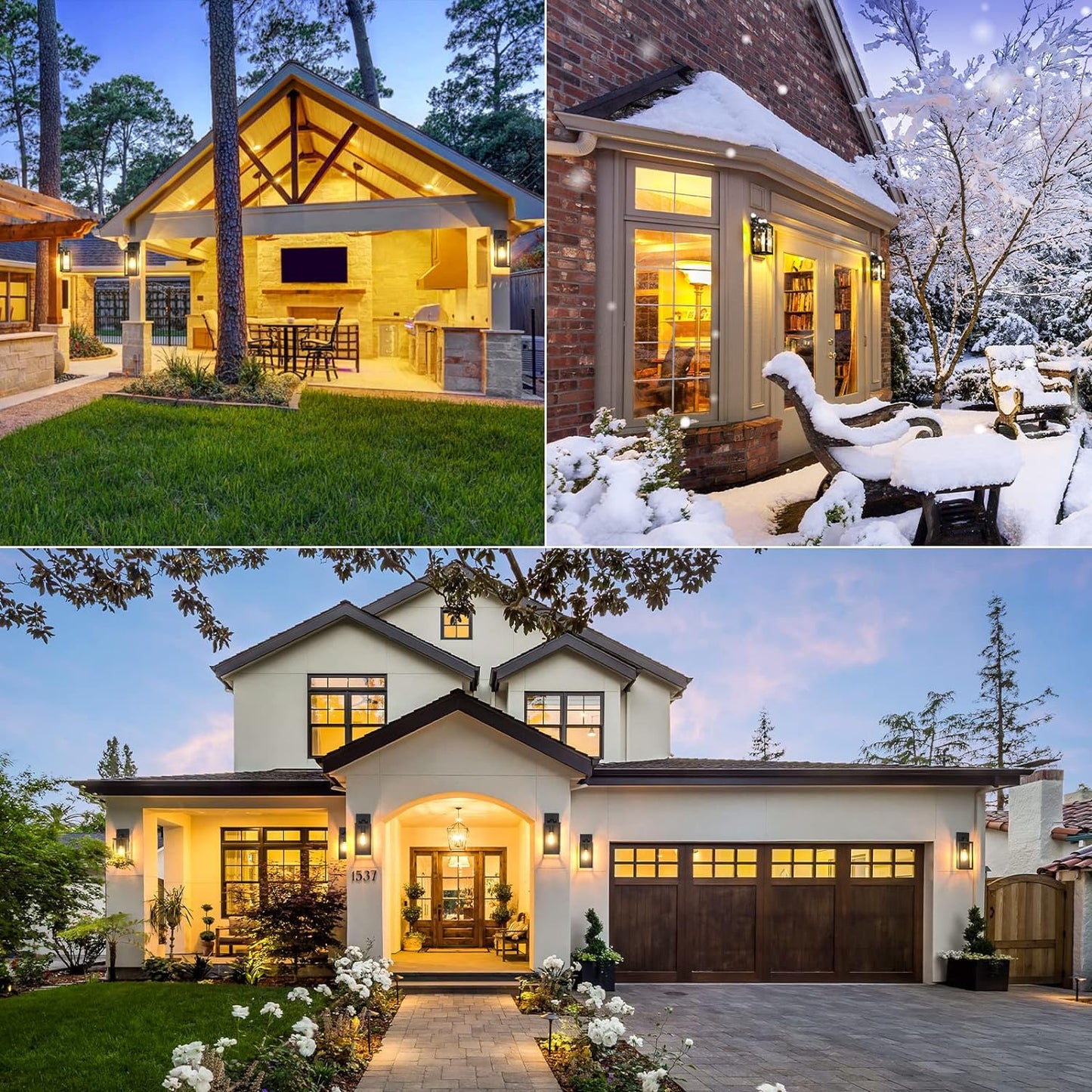 Outdoor Wall Light Fixtures, Exterior Waterproof Wall Lanterns, Porch 