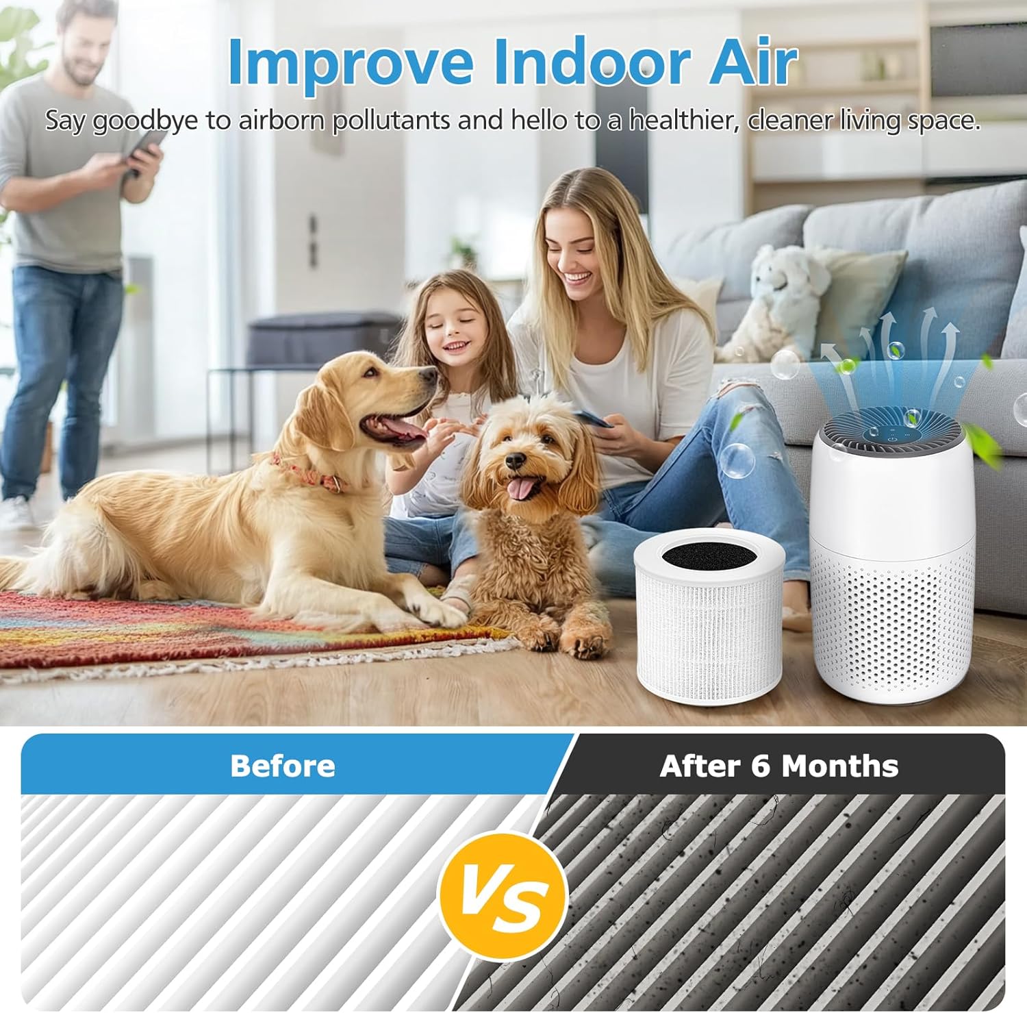 2 Pack Core Mini Replacement Filter for LEVOIT Core Mini-P Air Purifie