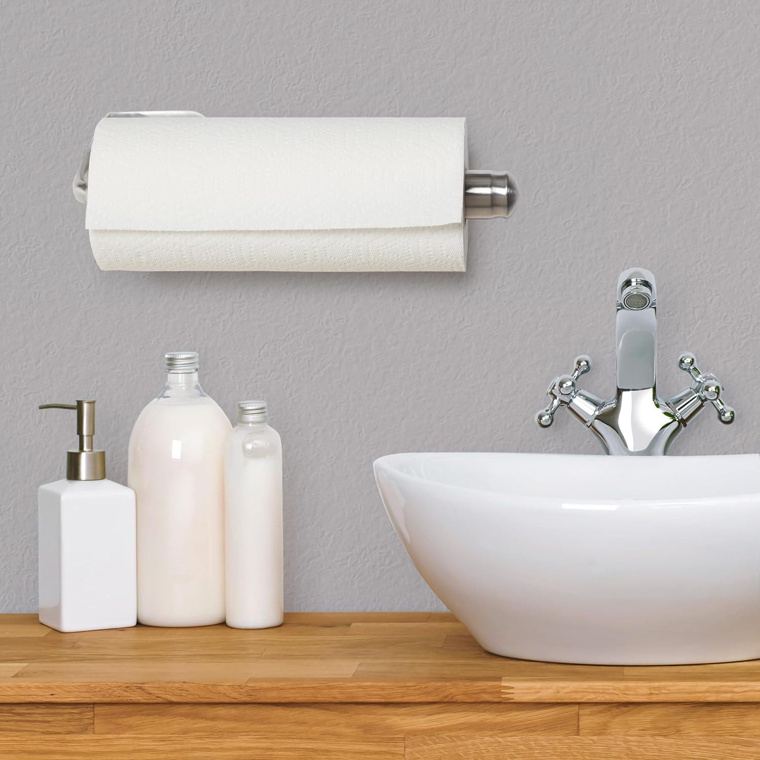 Kamenstein Perfect Tear Wall Mount Paper Towel Holder, Patented Design