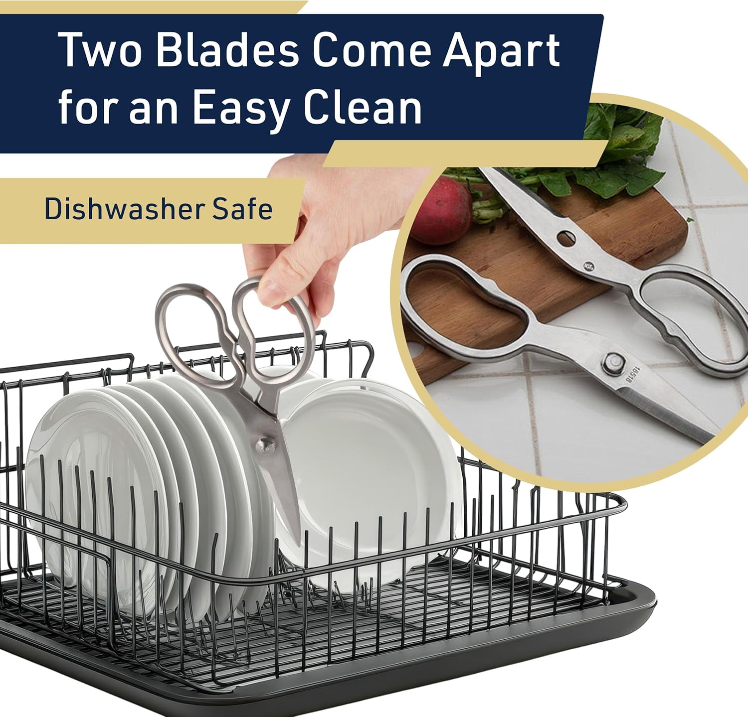 Heavy Duty Kitchen Scissors - Multipurpose Forged Stainless Steel Scis