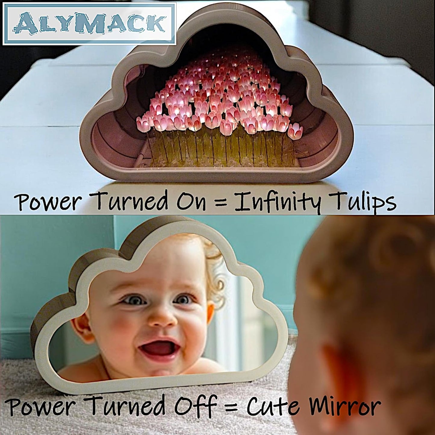 Handmade Tulip Lamp Fully Assembled - Flower Night Light Cuteness Lamp