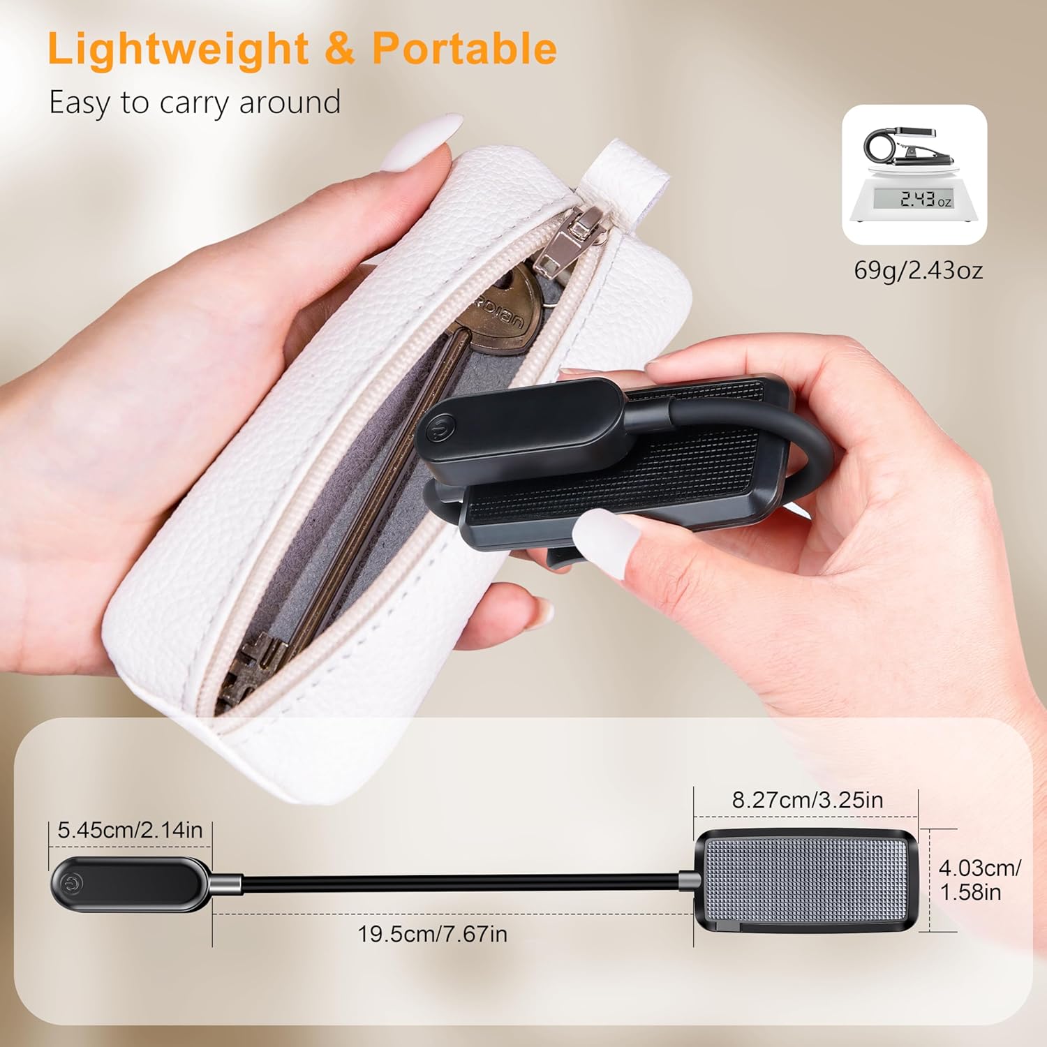 Gritin 16 LED Rechargeable Book Light for Reading in Bed- Eye Caring 3