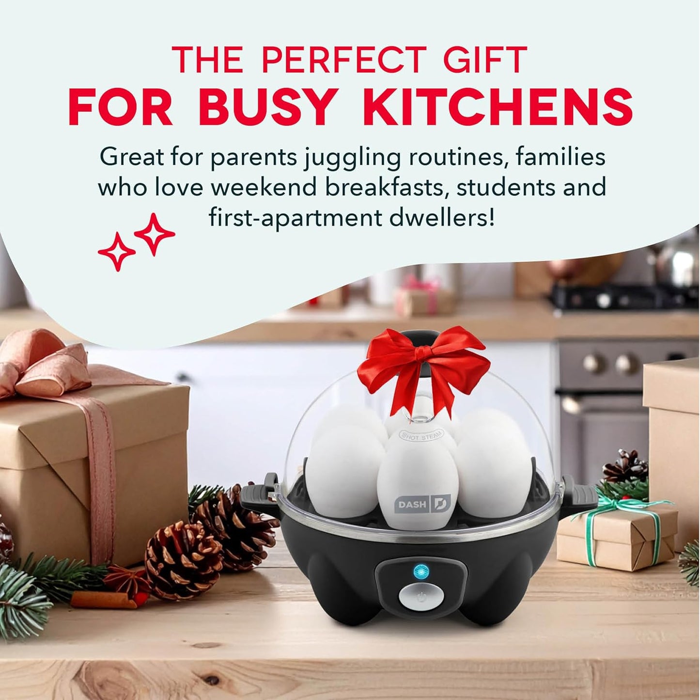 Dash Rapid Egg Cooker - Boiler, Poacher & Steamer - Includes Measuring