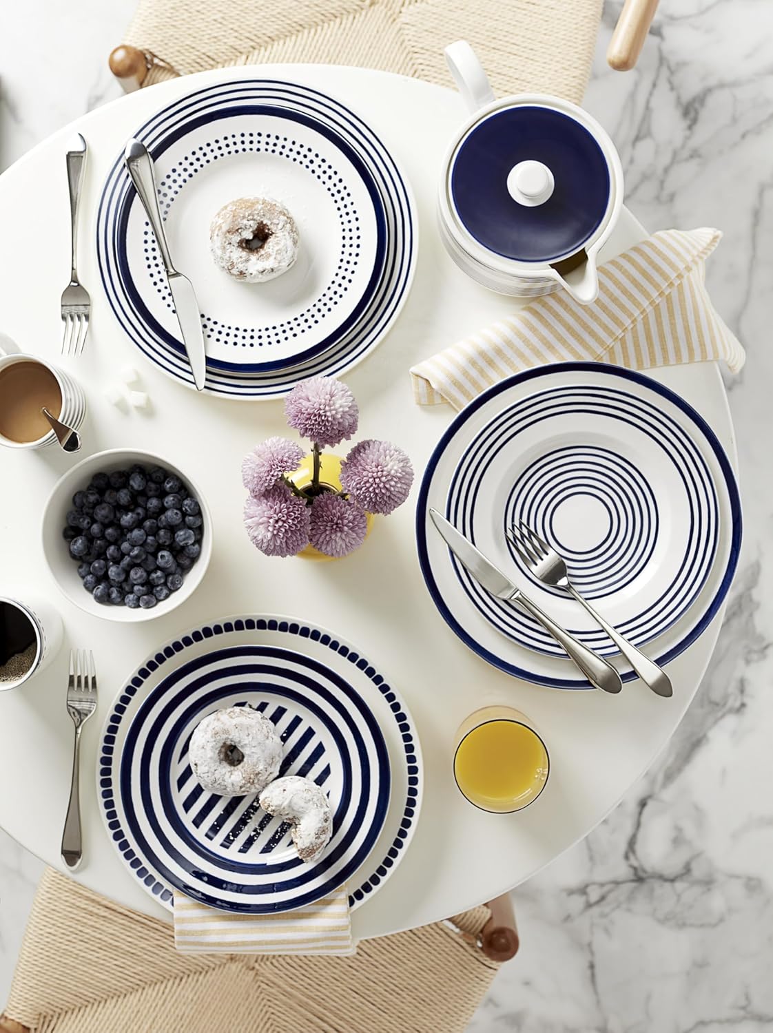 Kate Spade New York Charlotte Street West 16-Piece Dinnerware Set, 15.