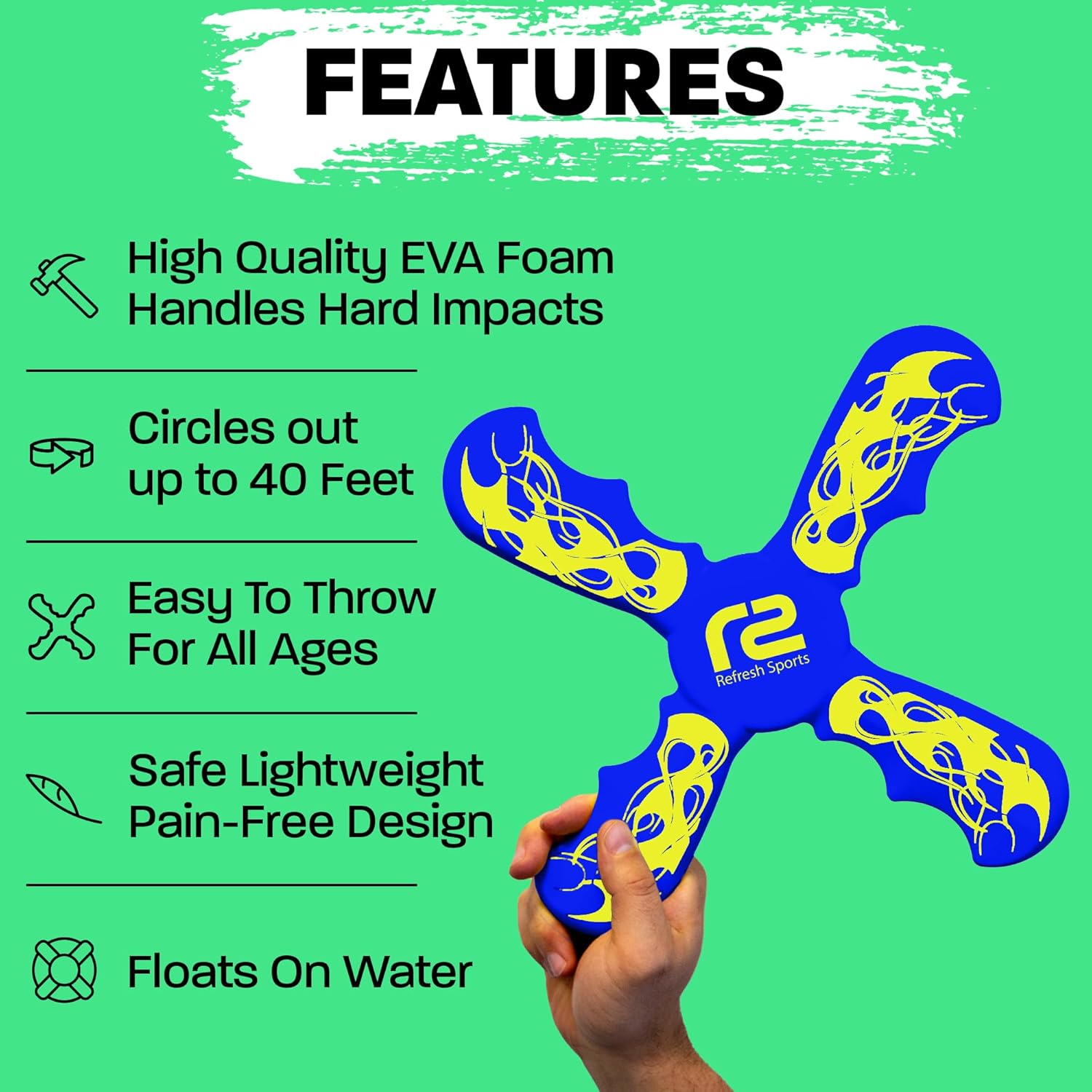 Fun Boomerang for Kids - Easter Basket Stuffers - Soft & Easy to Use -