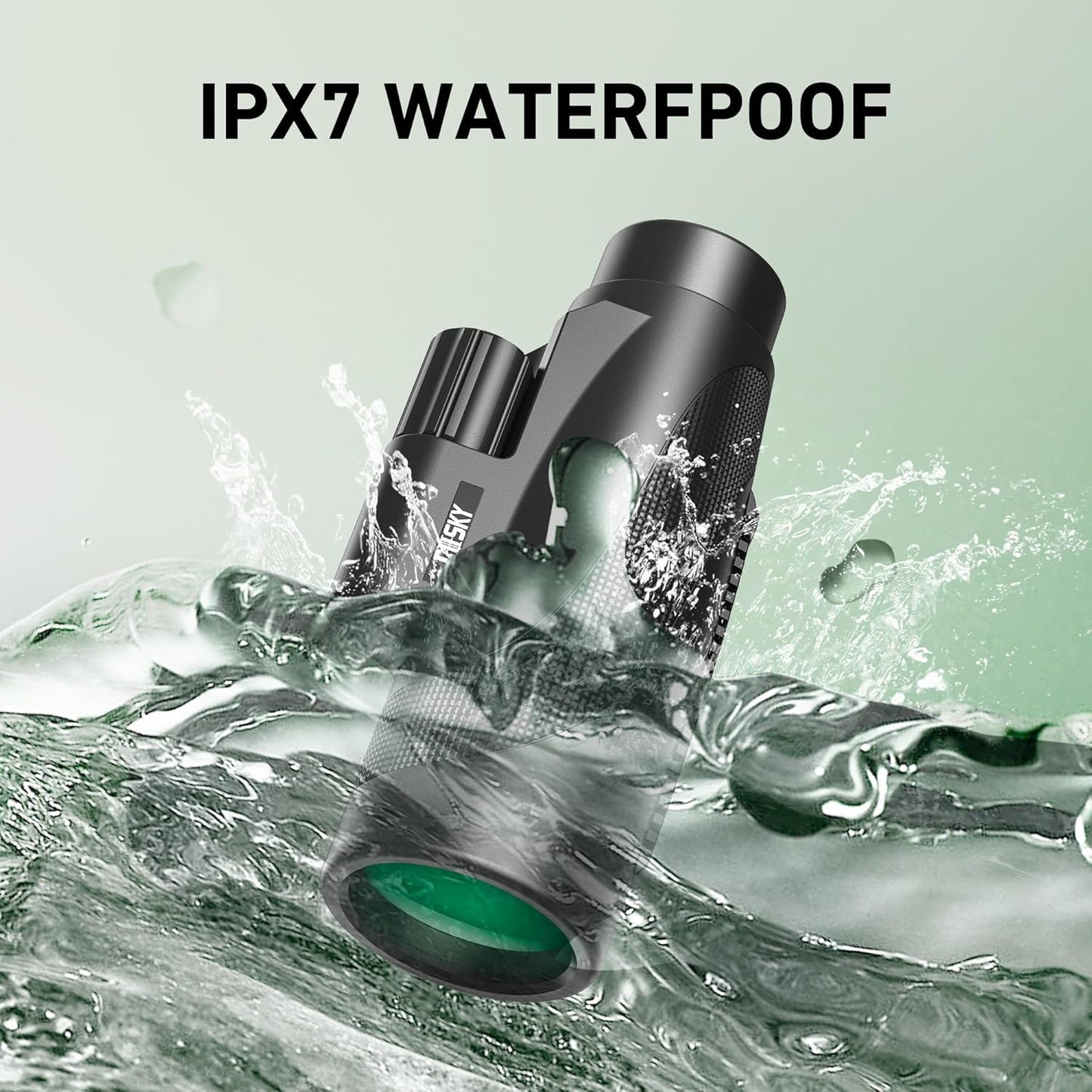 Gosky 15x52 HD Monocular, Monocular for Adults High Powered with Tripod, Monocular Compact with BAK4 Prism & FMC Lens, Bluetooth Camera Remote, Monoculars for Hunting, Bird Watching, Hiking,Traveling