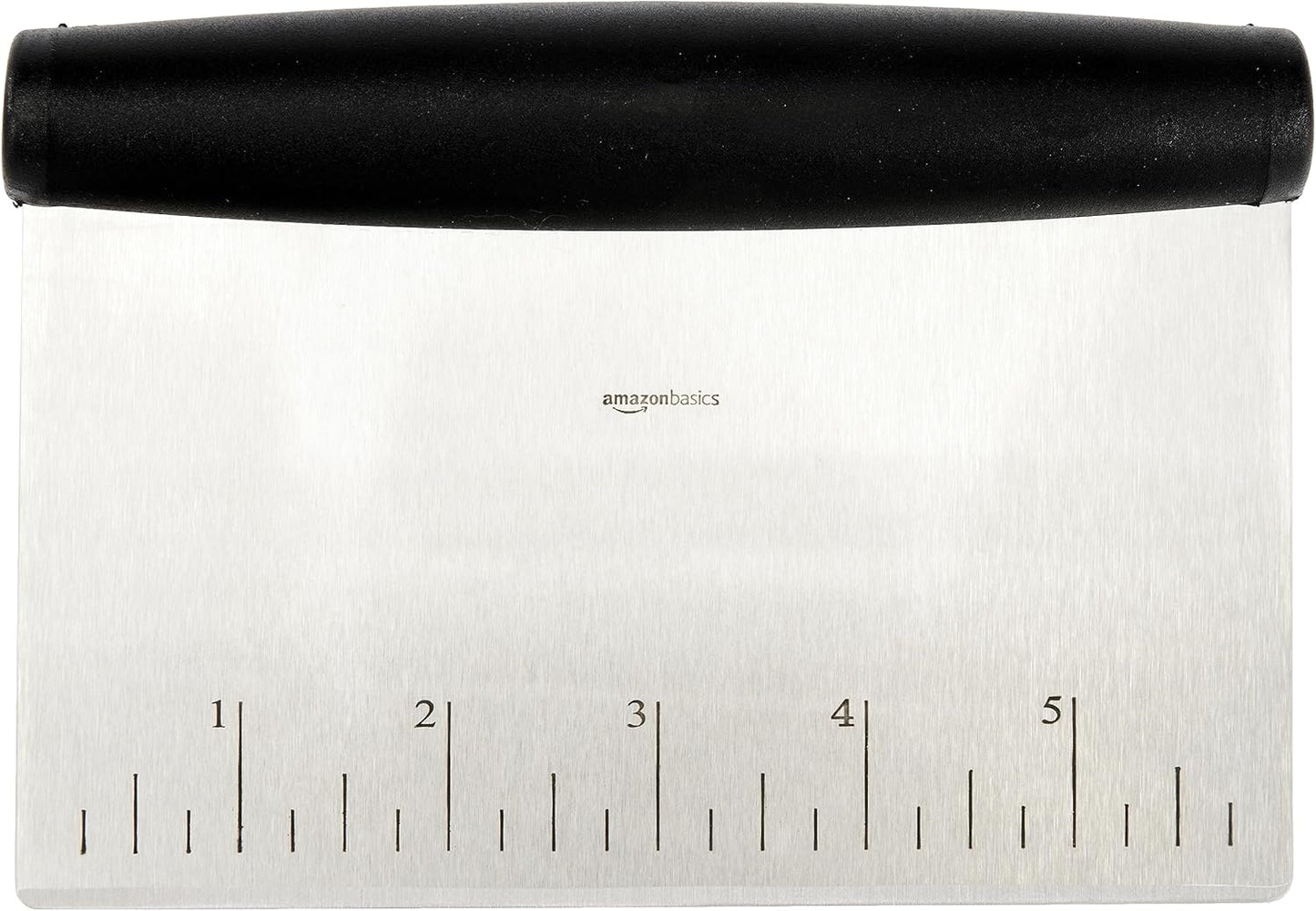 Amazon Basics Multi-Purpose Bench Scraper, Stainless Steel Dough Cutte