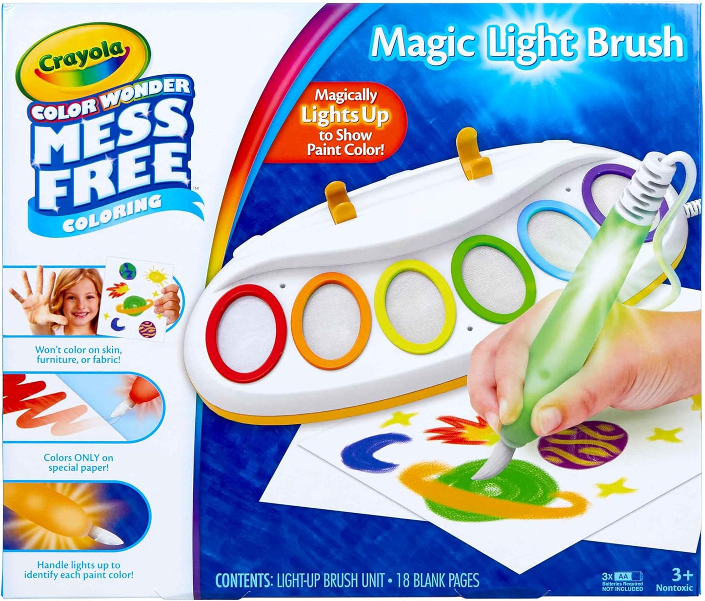 Crayola Color Wonder Magic Light Brush, Mess Free Painting Station for